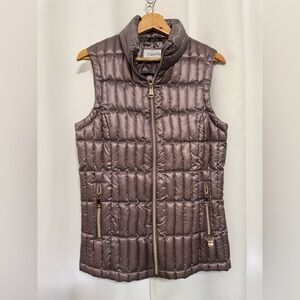 Calvin Klein Women's Quilted Vest in Metallic Purple Size: Medium